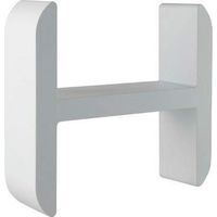 Mensola portaoggetti forma lettera H Damast Lettering Latte