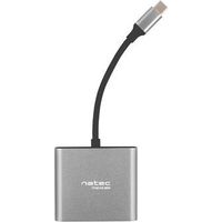 Adapter NATEC MULTI-PUERTO USB-C TO USB 3-0 HDMI 4K