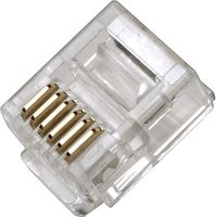 Telefonstecker Rj12 6p6c Flachkabel (100 Stck.) K11050