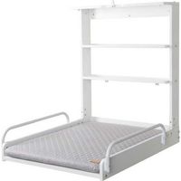 Table a langer murale - 66 x 76,5 x 79 cm - ROBA - Pliable - Blanc