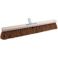 Balais coco longueur 600 mm avec sup. de manche métallique bois plat