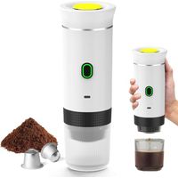 Machine à Café Multi Capsules, Cafetiere Expresso, D\'Auto-Chauffage, Petites Capsules,Cafetiere Portable Pour Bureau - vert