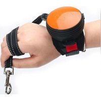 ALLIANDIS Laisse rétractable pour chien en nylon réfléchissant automatique rétractable avec sangle de traction au poignet, légère, idéale pour la randonnée, convient aux petites et moyennes tailles