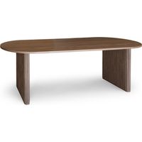 Table ovale effet noyer, SELMA
