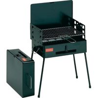 Barbecue portable 2 brûleurs en acier inoxydable – Grille de cuisson 60x40cm – Pour cuisson au charbon – Compact et léger – Ferraboli