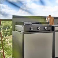 forge-adour MODERNG75AN grill a gas nero 75 cm