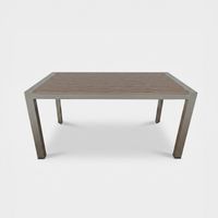 Table de jardin rectangulaire en aluminium et Polywood