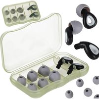 Silicone Earplugs, Noise Reduction, 3 Sizes, Case