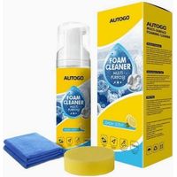 Nettoyant mousse multi-usages 150 ml pour sièges de voiture. tapis et intérieur de maison. Spray mousse avec éponge et serviette.