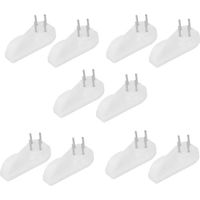 Support mural sans trace pour cadre photo, crochet de suspension en plastique, lot de 10