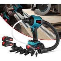 Aspirateur Souffleur Rechargeable sans fil 5 en 1, Blowing and suction Souffleur à poussière sans fil, pour batterie makita 18v - Deux batterie