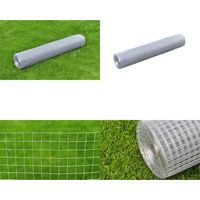 Grillage pour volière acier galvanisé 25x1 m argenté - Grillage acier galvanisé - Grillage pour poules