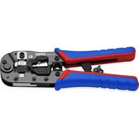 KNIPEX 97 51 13 SB Crimpzange für RJ45-Westernstecker mit Mehrkomponenten-Hüllen brüniert 190 mm