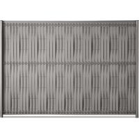 Kit de ocultación composite trenzado Universal - Gris Cuarzo 2,5m largo x 1,75m de altura