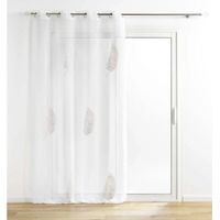 Douceur-D'Intérieur Voile Sablé Weiß 140 x 240 cm Elegant