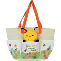 Abeille Silence ça pousse sac du jardinier avec peluche Abeille - Haut 13 cm