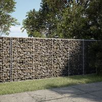 Vidaxl – Panier gabion avec couvercle 200x100x100 cm – Fer galvanisé résistant à la corrosion – Capacité de charge 1800 kg/m³ – Assemblage facile