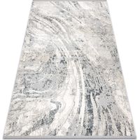 Tappeto TULS strutturale, frange 51328 vintage, astrazione avorio / grigio beige 180x270 cm
