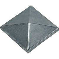 Metalideal Chapeau de pilier carré en Acier Dimension - 150 x 150 mm