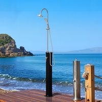 Jiubiaz 20L Solardusche halbhoch mit Wasserhahn – Praktische Außendusche für Garten & Pool