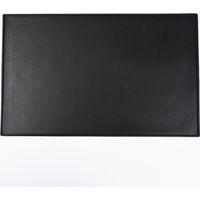 Tapis de Machine à Café, 48x30 cm Tapis en Silicone pour Machine à café, Tapis en Silicone sous la Machine à Café, pour Attraper Les Résidus de Café, Noir