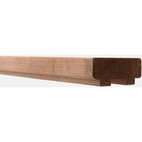 Kordo – Main courante en sapin traité autoclave 3 – Teinture brune – Pour pose murale et garde-corps – Sécurise escaliers et balcons