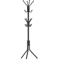 Portemanteau en Métal, avec Crochets, pour Salon, Entrée, Chambre, Noir