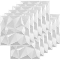 Lot de 12 panneaux muraux 3D - Plaque en PVC - Panneaux muraux 3D - Revêtement de façade - Panneaux de plafond - Panneaux muraux de jeu - Papier peint pour salon, chambre à coucher