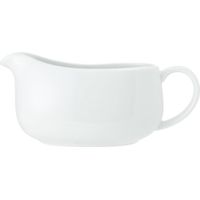 Mikasa Chalk Salsiera in porcellana, 700 ml, Grande salsiera per sugo, salse e crema pasticcera Salsiera in porcellana bianca Lavabile in lavastoviglie e con confezione regalo