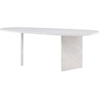 Grönvik Esstisch oval 100x220 cm weiß.