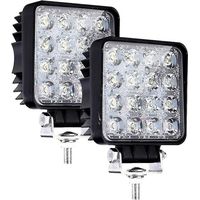 Led Work Light, 2 Pcs 48w Flood Led Light Bar For Car Tractor Offroad