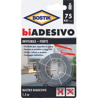 BOSTIK NASTRO BIADESIVO INVISIBILE 19MMX1,5M BLISTER Q.TA 6