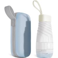 Parapluie de voyage coupe-vent à 8 nervures, compact et portable pour hommes et femmes, mini parapluie capsule.