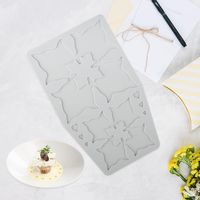 Moules en silicone feuilles et dentelle pour fondant, tapis de décoration d'assiettes, gâteaux, bonbons, chocolat, biscuits A23 -