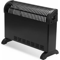 Termoconvettore Elettrico Da Pavimento 2000w 51 X 10,5 X 38,5 Cm Nero