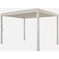 Pérgola bioclimática 3x4m de aluminio con lamas orientables