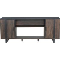 Parrot Uncle TV Stand Cabinet, Fits TVs up to 80", Modern TV Unit with Storage Cabinets, Media Entertainment Center, Brown TV Cabinet for Living Room