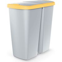 Papelera con 2 tapas independientes de 45L