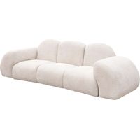 Sofa Chenilla Beige Culver 300X90X88 Cm