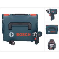 Bosch GDR 12V-105 Professional Akku Drehschlagschrauber 12 V 105 Nm 1/4" + 1x Akku 2,0 Ah + L-Boxx - ohne Ladegerät
