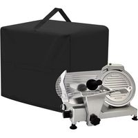 Funda para cortadora de carne, funda para accesorios como cuchillas de acero inoxidable y cepillos, tejido impermeable, compatible con la mayoría de las cortadoras (38x28x28cm).