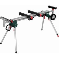 Metabo – Socle pour scie à onglets KSU 401 – Charge max 250 kg – Longueur réglable 168-400 cm – Supports escamotables avec roulettes