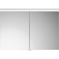 burgbad Lin20 Armoires de toilette avec éclairage LED, 2 portes,