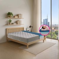 Materasso Singolo Standard 80x190 a Molle 17 cm, Rigido, Dispositivo Medico MASSAGE.17