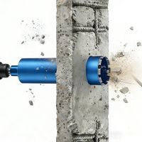 Pour le Béton Lourd L460mm Ø112mm 1¼" UNC avec Turbo Foret Diamant pour Carotteuse Forage à sec et Humide Scie Cloche Diamantée Chantier Carrelage pour Maçonnerie Pierre Granit Brique