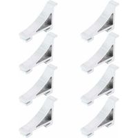 Pièces détachées pour réfrigérateur8Pcs Frigo Tarifs de Tablette Support de Clip de Tablette pour Réfrigérateur Congélateur de Refroidisseur
