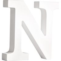 Lettre - Rayher - N - MDF Blanc - 11 cm - Décoration murale - Intérieur