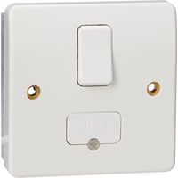MK Logic Plus K330 WHI - Unità di connessione con interruttore bipolare, 13 A, con uscita flessibile