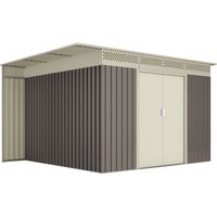 Premium Orebro Gartenhaus 8,96 m2 - 10 Jahre Garantie - 333x269x189cm. Metall-Schuppen