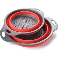 Passoire pliable en silicone, passoire/tamis en silicone pliable pour cuisine sur évier, respectueux de l'environnement, non toxique, facile à nettoyer, passe au lave-vaisselle.